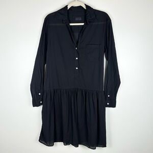 Grayson Frank & Eileen The Changemaker Black Mini Shirt Dress